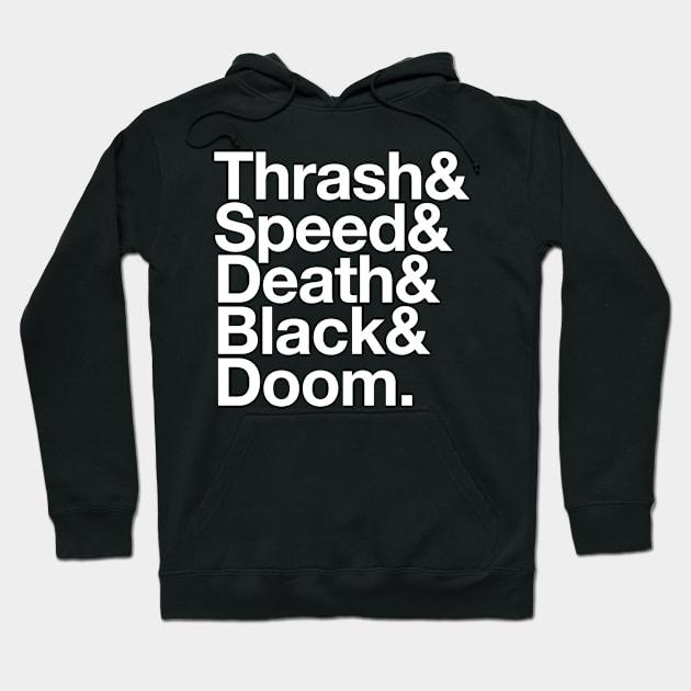 Heavy Metal List Hoodie by teecloud